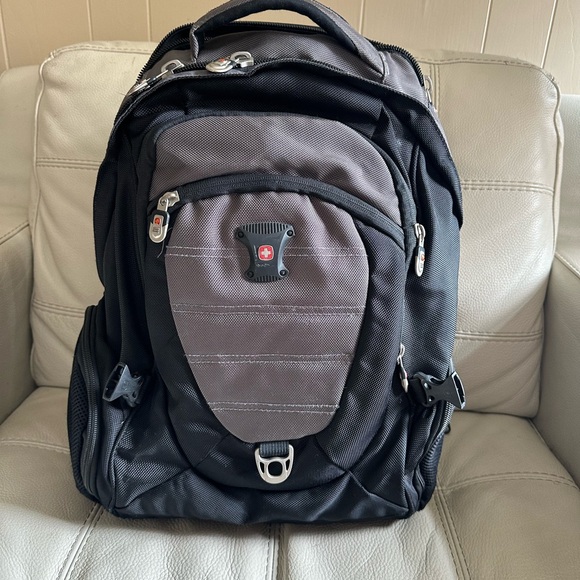 Bag Swiss Army Black Backpack VINTAGE Black Backpack From The